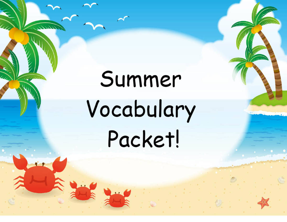 An educational teaching resource from Suzuki Speech Therapy entitled Summer Vocabulary Packet downloadable at Teach Simple.