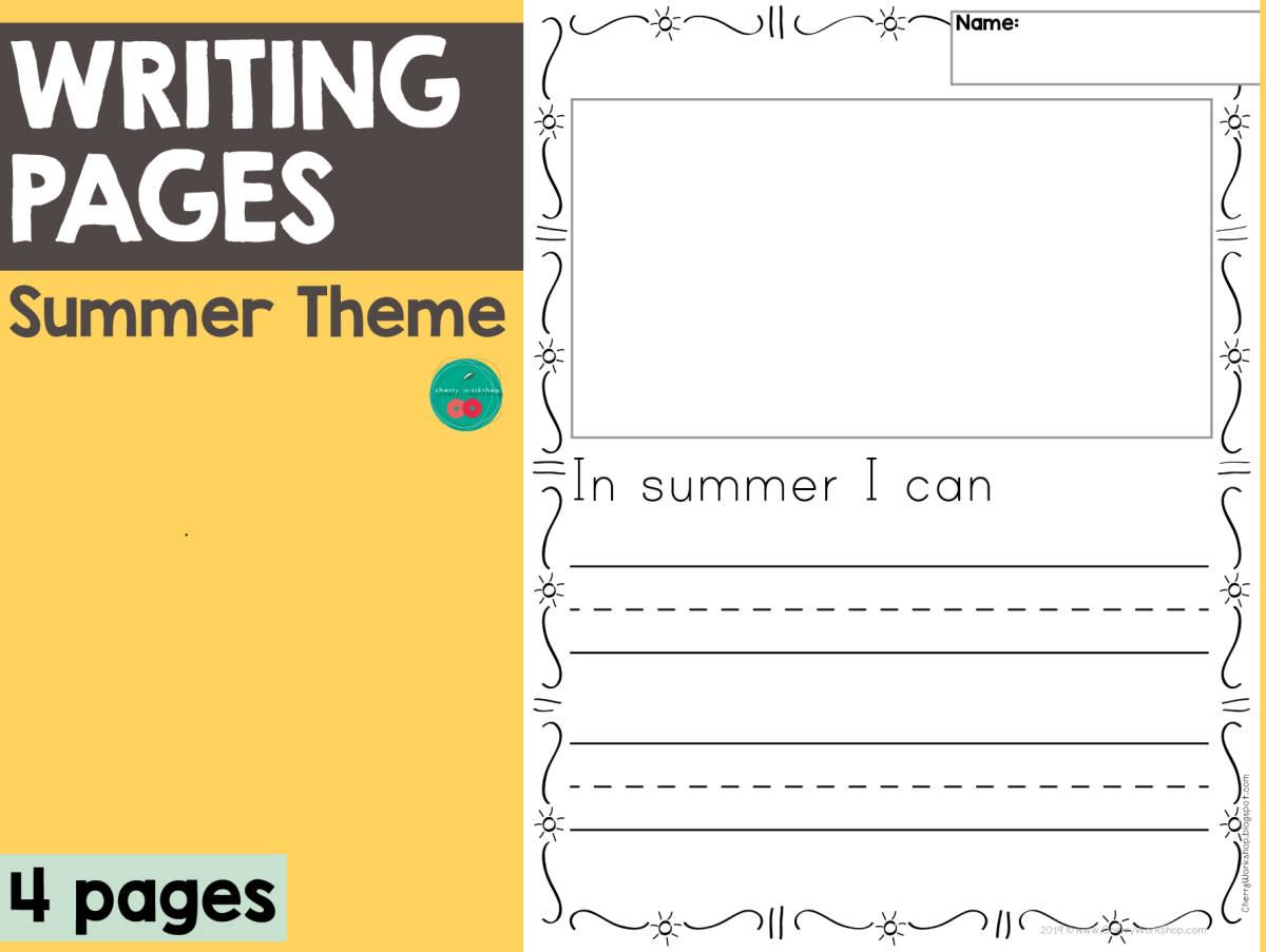 An educational teaching resource from Cherry Workshop entitled Summer Writing Pages downloadable at Teach Simple.