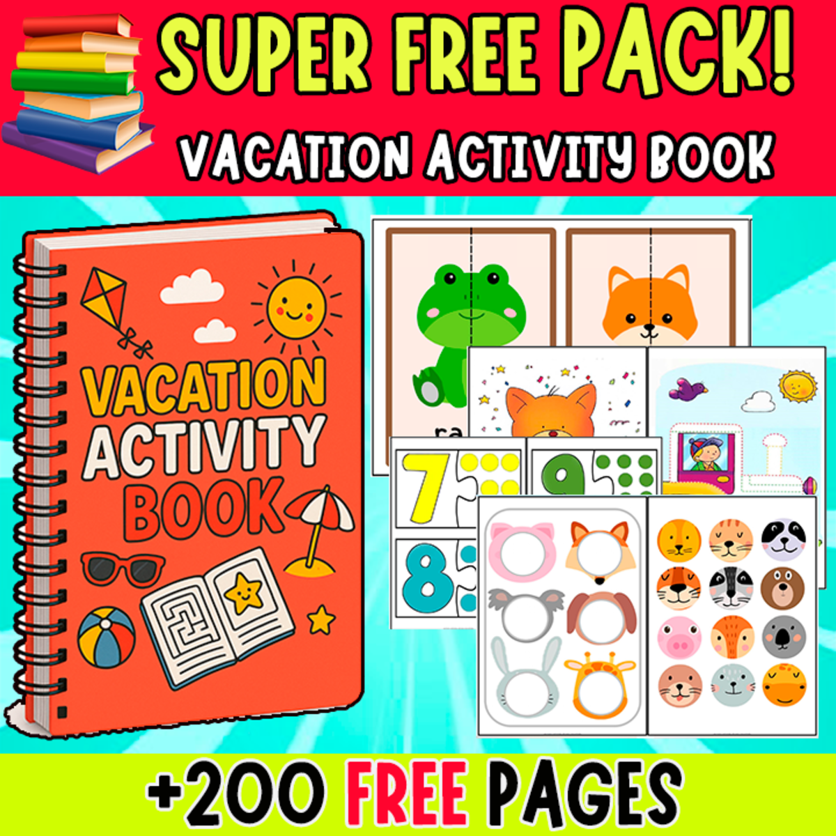 An educational teaching resource from EDITORIAL LAURA EDUCA entitled SUPER BUNDLE OF ACTIVITIES | +200 PAGES FOR KIDS downloadable at Teach Simple.