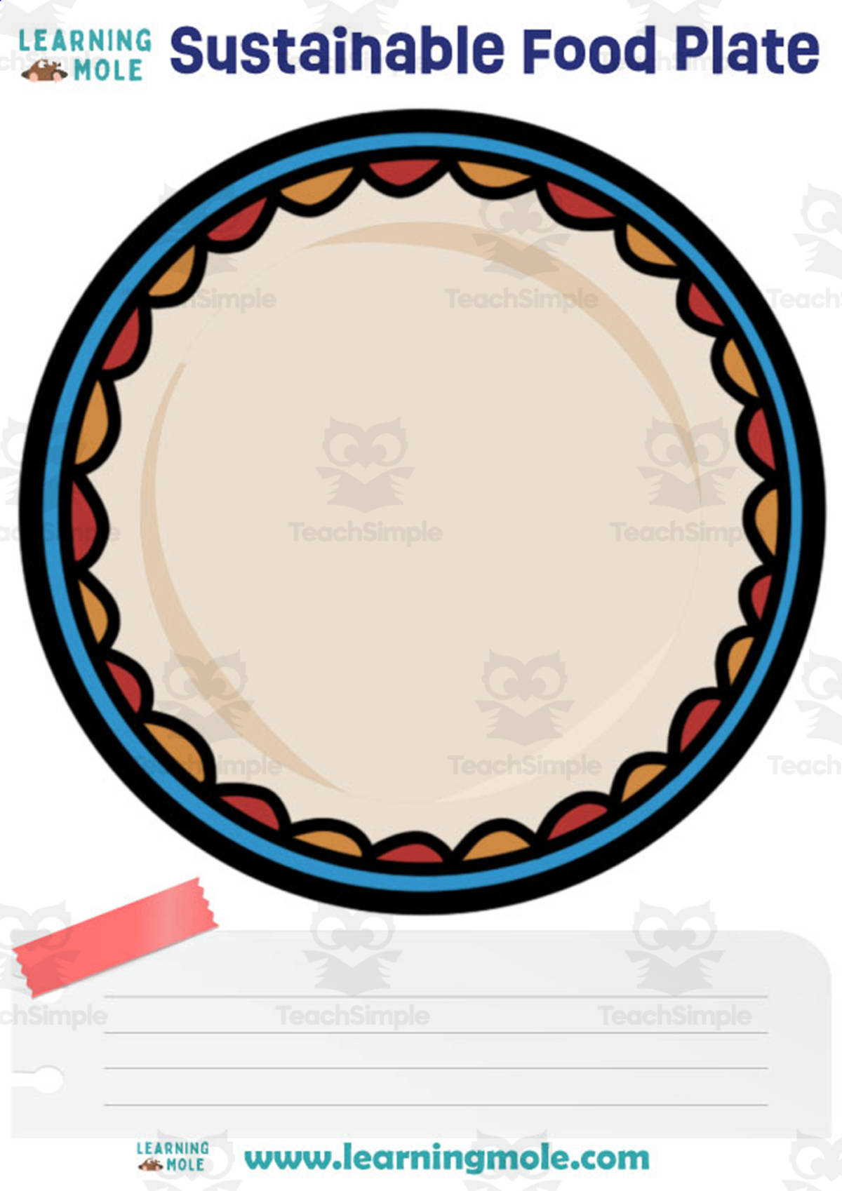 An educational teaching resource from Educational Voice entitled Sustainable Food Activity downloadable at Teach Simple.