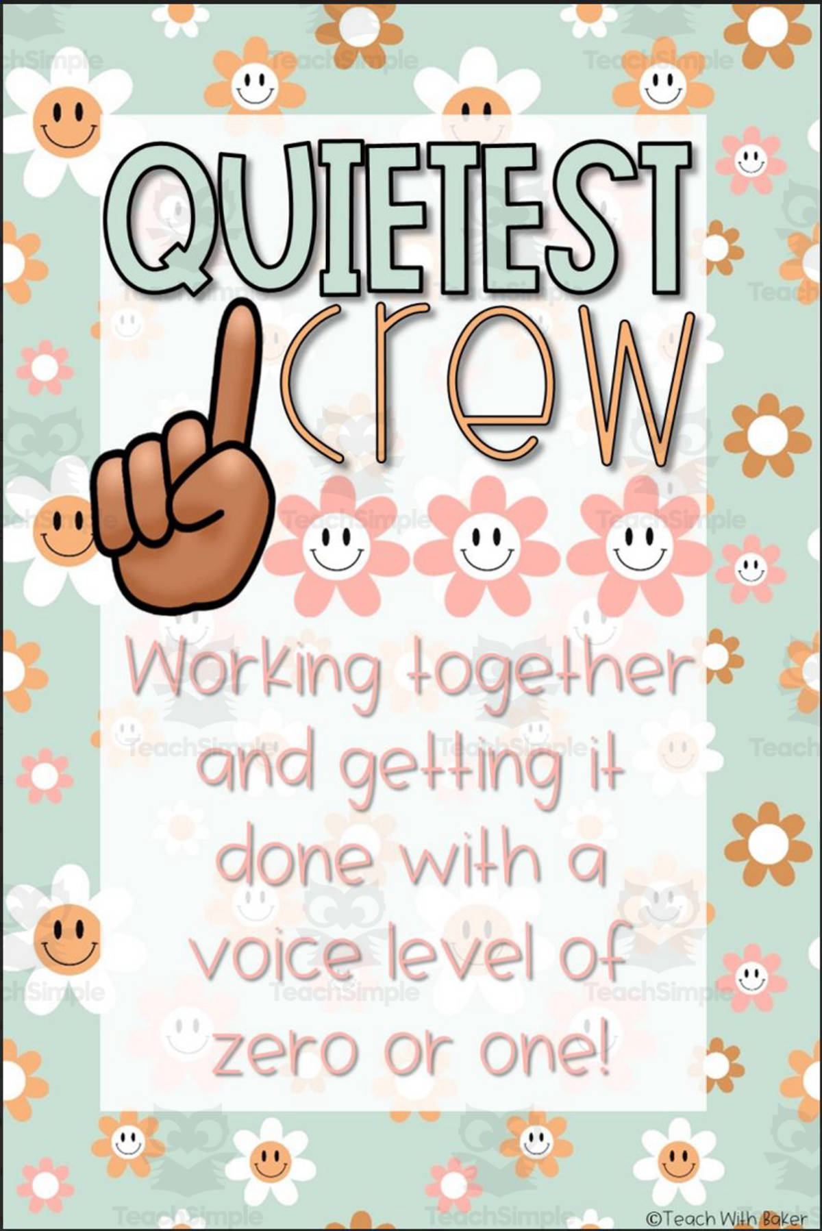 An educational teaching resource from Teach With Baker entitled Table Awards downloadable at Teach Simple.