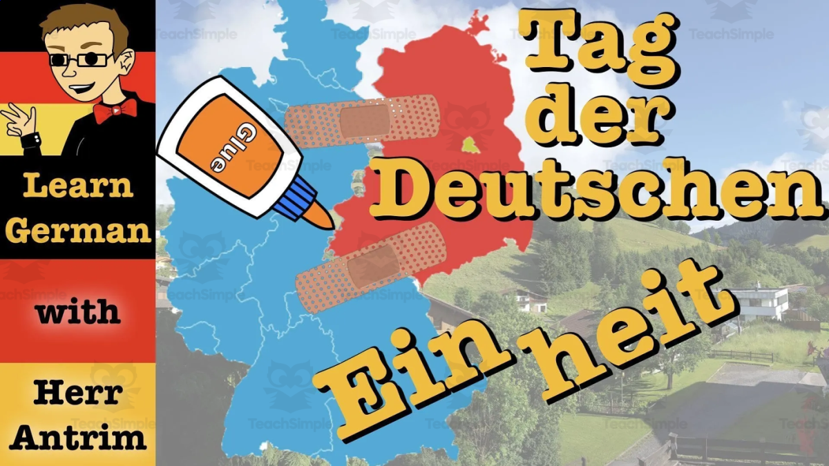 An educational teaching resource from Learn German with Herr Antrim entitled Tag der Deutschen Einheit downloadable at Teach Simple.