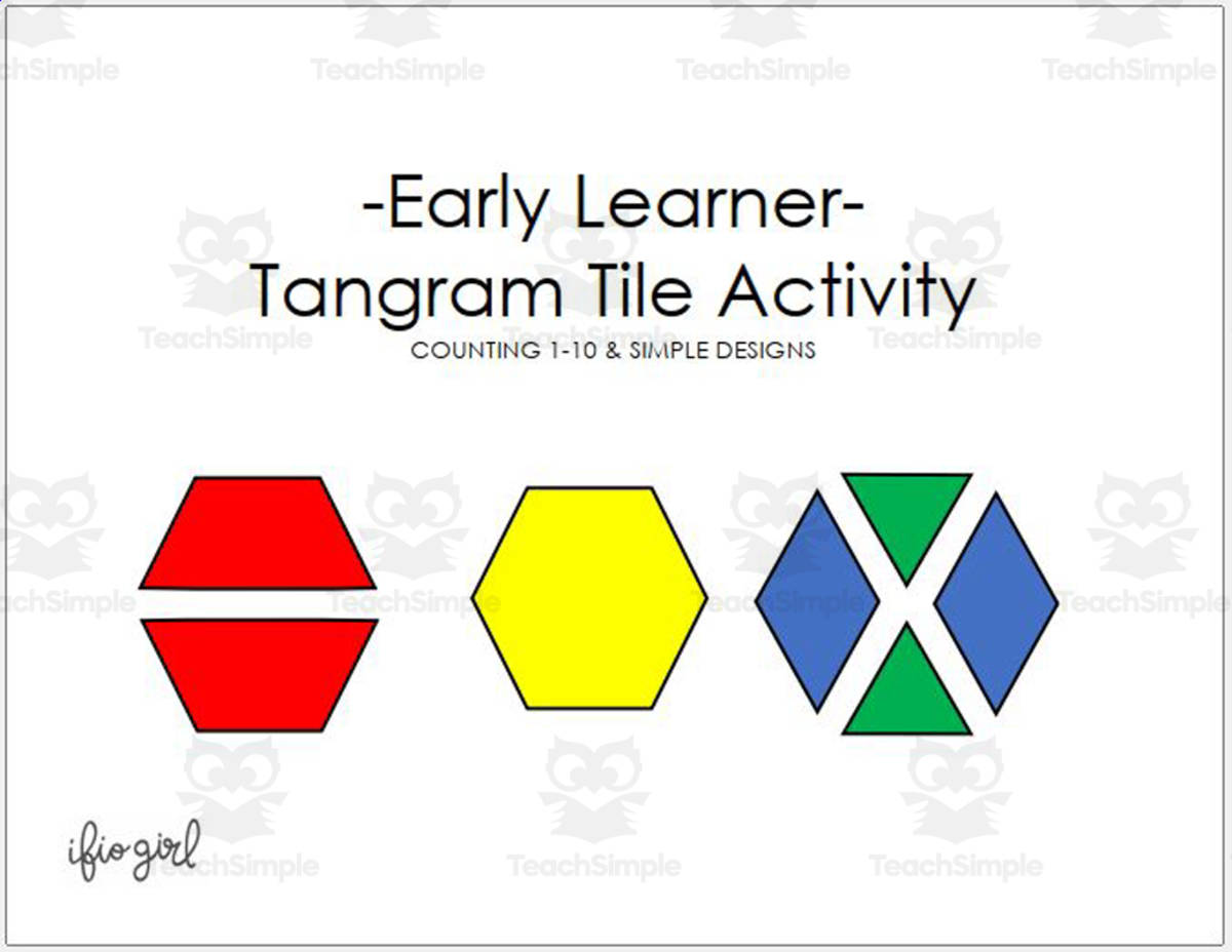 An educational teaching resource from IFIO girl - I'll Figure It Out entitled Tangram Tile Activity downloadable at Teach Simple.