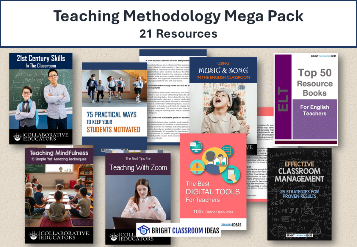 An educational teaching resource from Bright Classroom Ideas Marketplace entitled Teaching Methodology Mega Pack – 20 Professional Development Resources downloadable at Teach Simple.