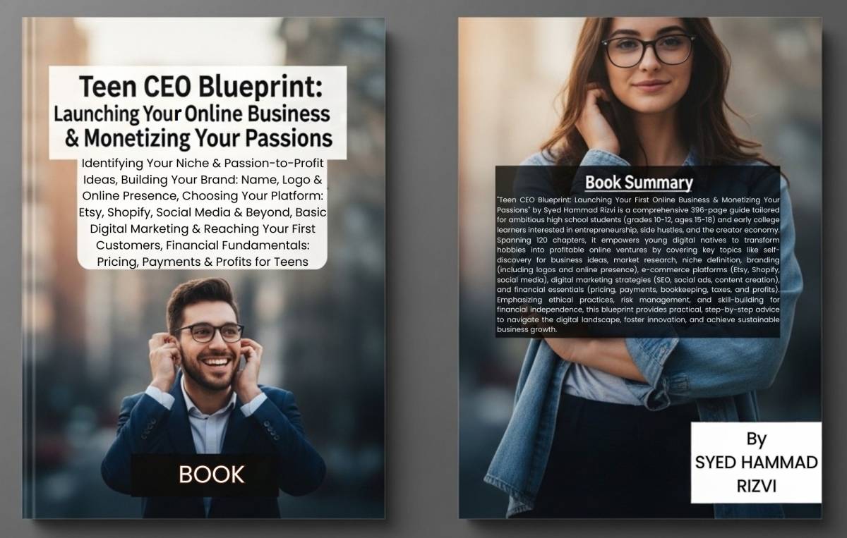 An educational teaching resource from Creative Book Store entitled Teen CEO Blueprint:Launching Your First Online Business& Monetizing downloadable at Teach Simple.