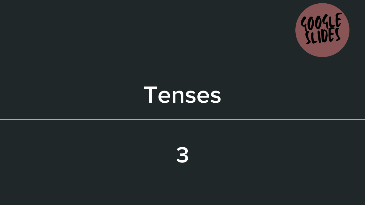 An educational teaching resource from Cored Education entitled Tenses Sample Lesson - Grammar Grade 5-6 (Slides) downloadable at Teach Simple.