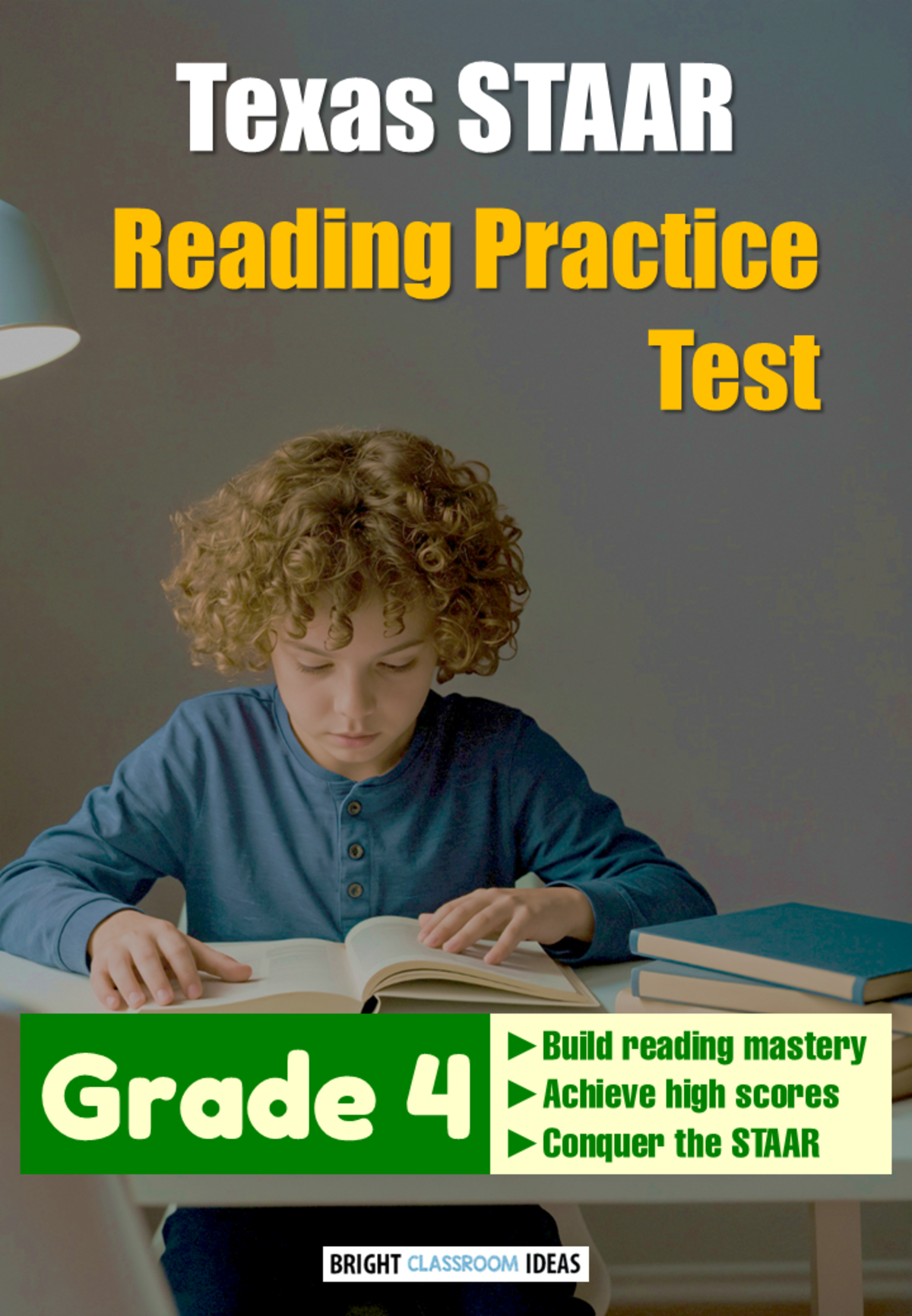An educational teaching resource from Bright Classroom Ideas Marketplace entitled Texas STAAR Reading Practice Test for Grade 4 downloadable at Teach Simple.