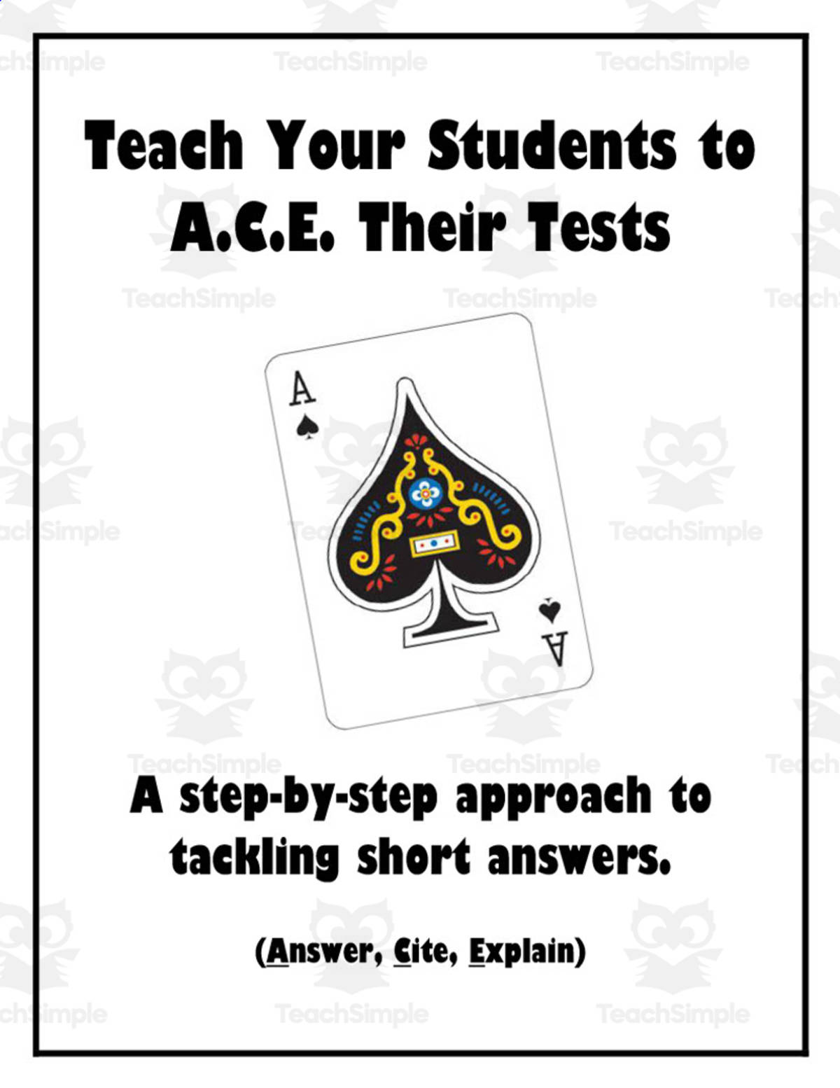 An educational teaching resource from Time Thrifty Teacher entitled Text Evidence Reading Poster downloadable at Teach Simple.