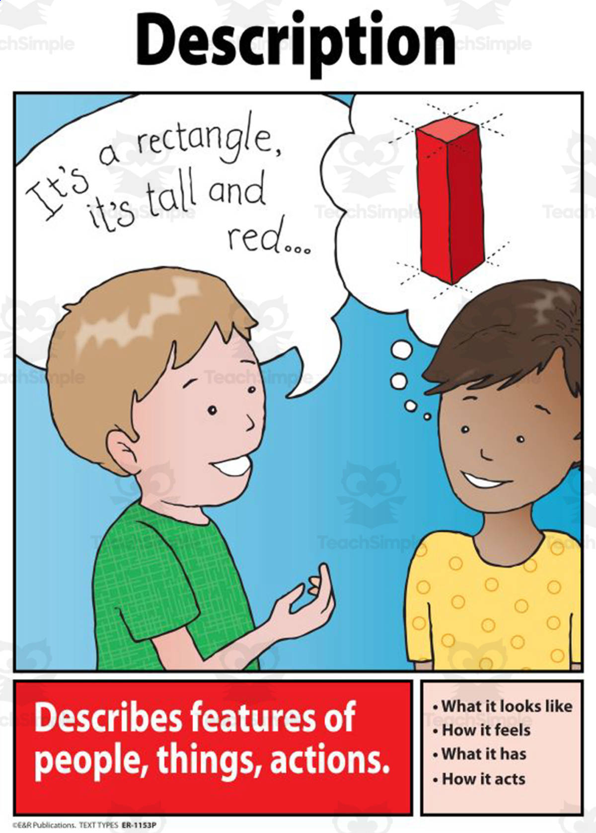 An educational teaching resource from E & R Publications entitled Text Types - 9 x A3 Posters PLUS 18 x Activity Sheets downloadable at Teach Simple.