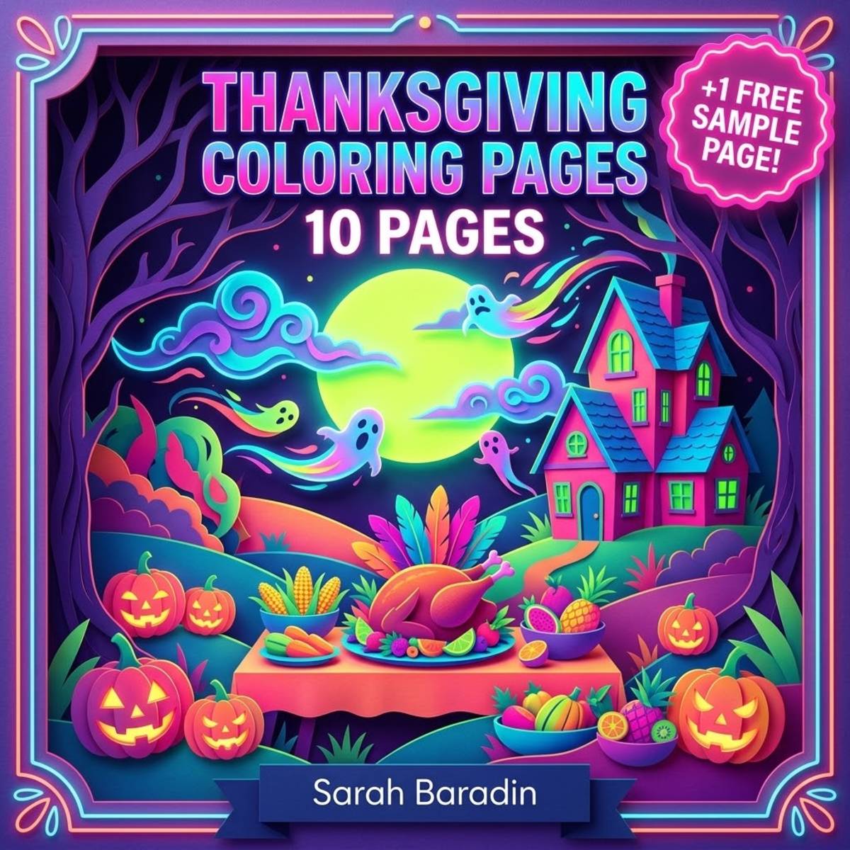 Thanksgiving Coloring Pages Sub Plans Activities Mindfulness Morning preview