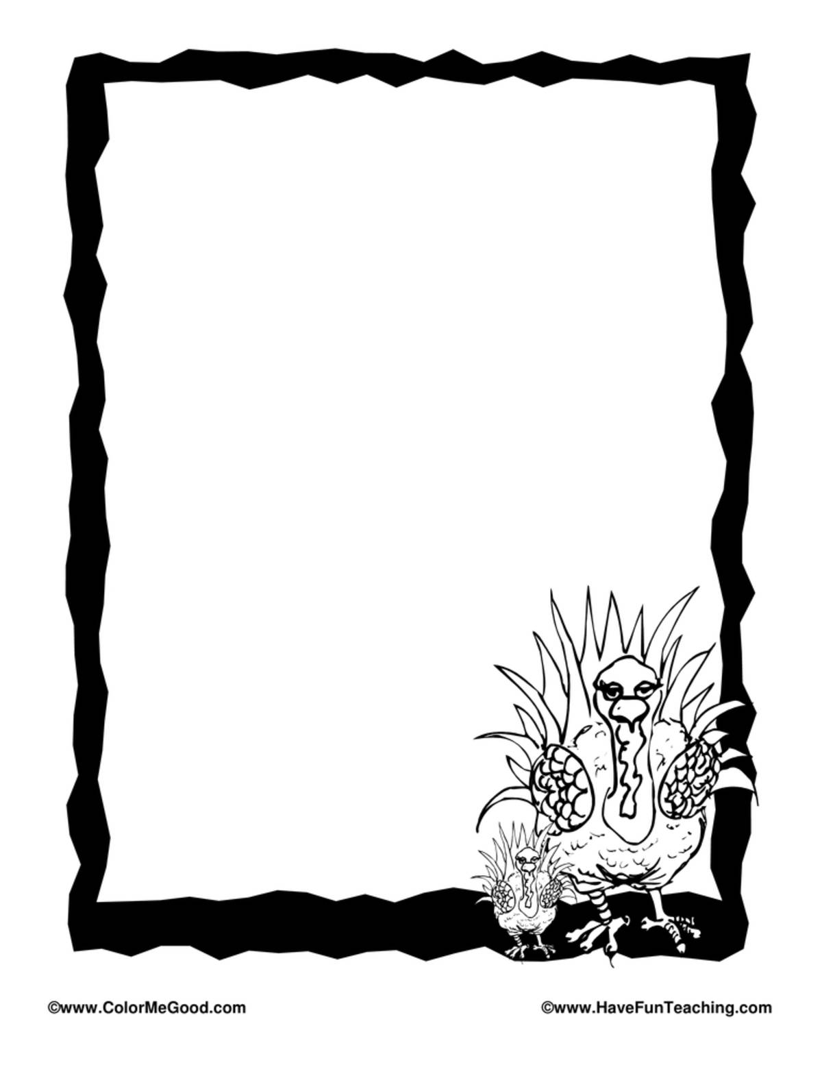 An educational teaching resource from Have Fun Teaching entitled Thanksgiving Turkey Writing Paper downloadable at Teach Simple.