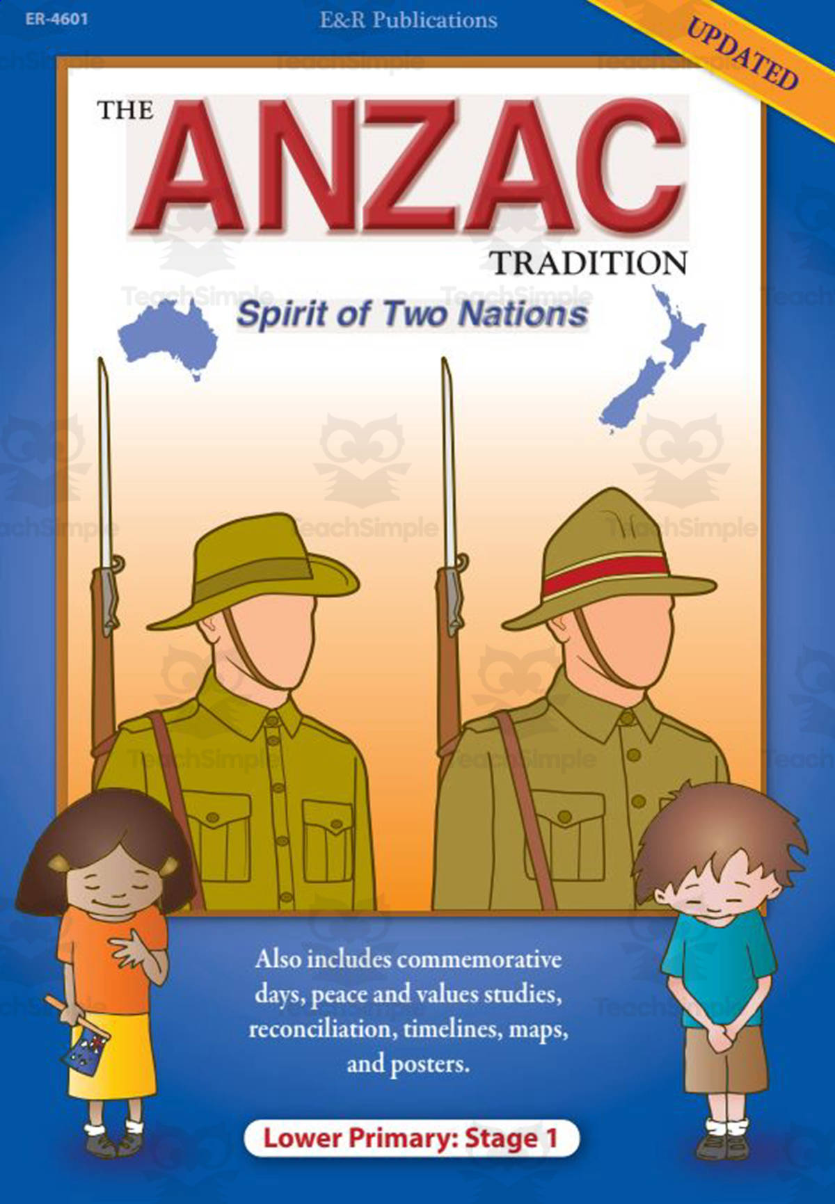An educational teaching resource from E & R Publications entitled The Anzac Tradition, Lower Primary downloadable at Teach Simple.