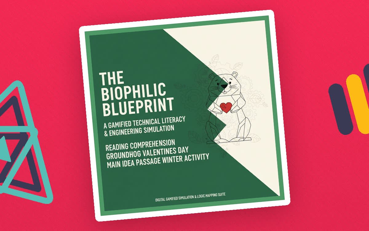 An educational teaching resource from Creative Book Store entitled The Biophilic Blueprint A Gamified Technical Literacy & Engineering downloadable at Teach Simple.