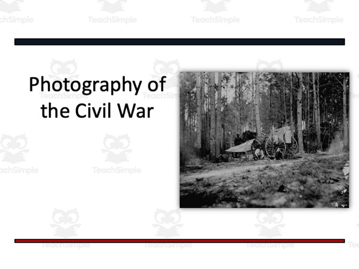 An educational teaching resource from Creating History entitled The Civil War | Social Studies Unit downloadable at Teach Simple.