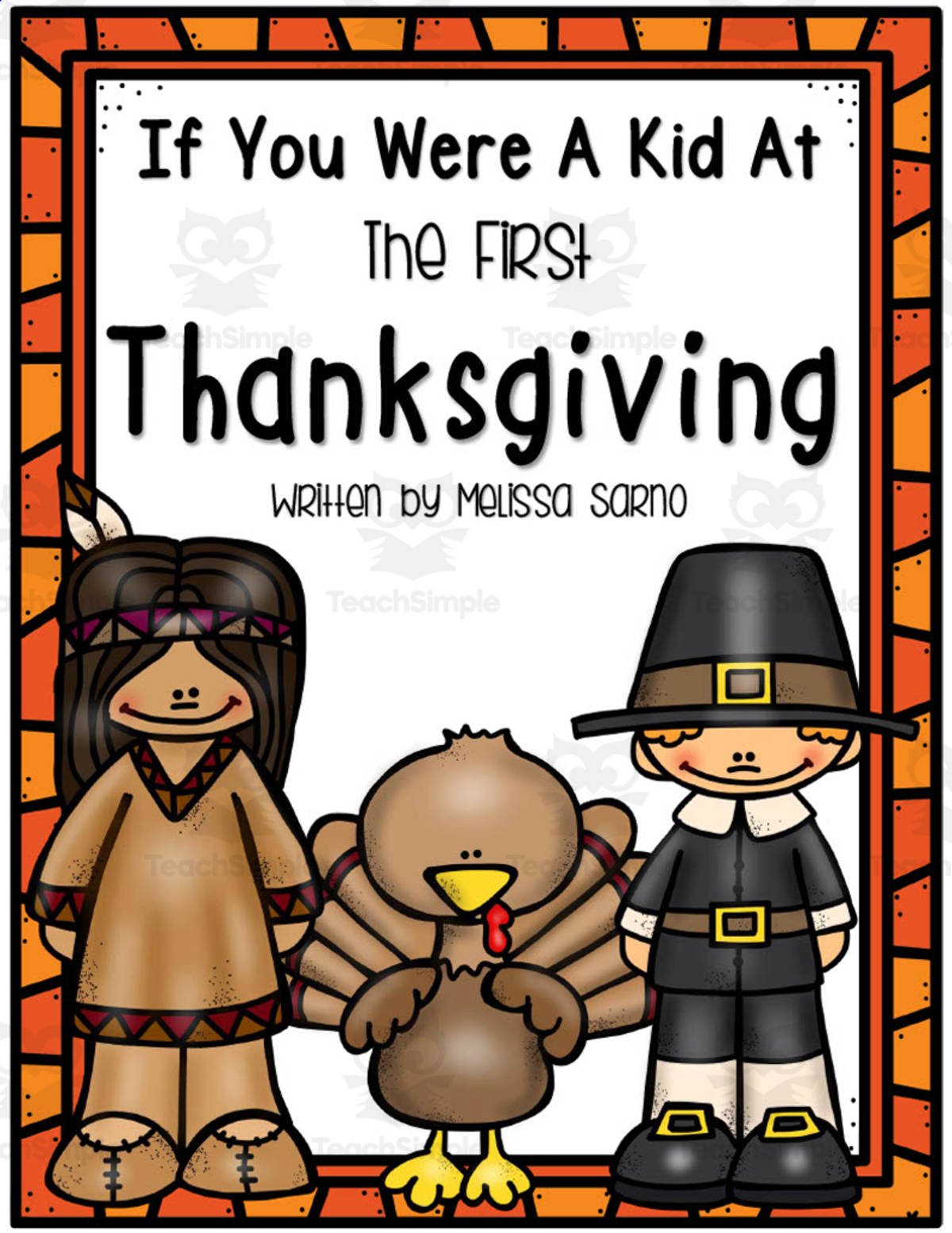 An educational teaching resource from Glitter and Grace entitled The First Thanksgiving Writing Worksheets downloadable at Teach Simple.