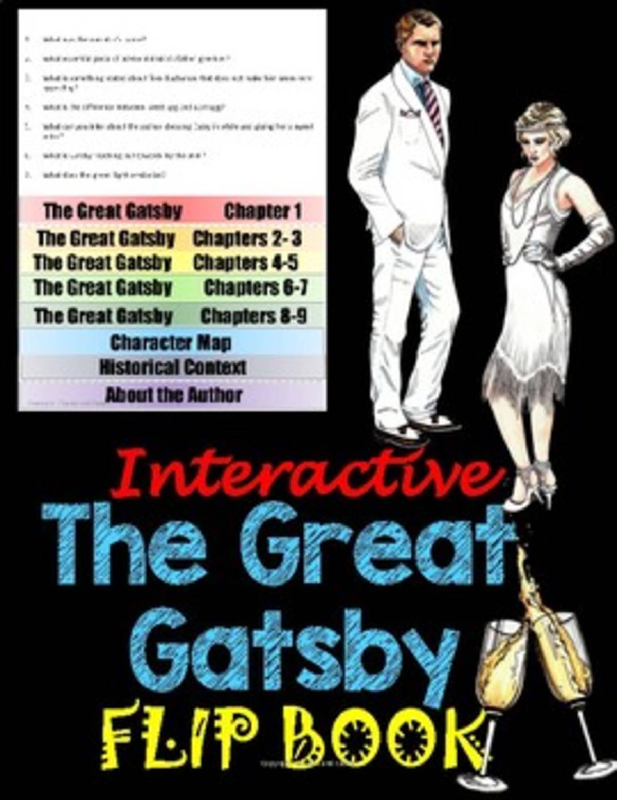 An educational teaching resource from Educate and Create entitled The Great Gatsby Study Guide downloadable at Teach Simple.