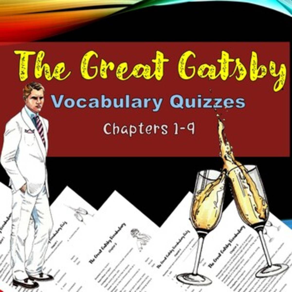 An educational teaching resource from Educate and Create entitled The Great Gatsby Vocabulary Quizzes downloadable at Teach Simple.