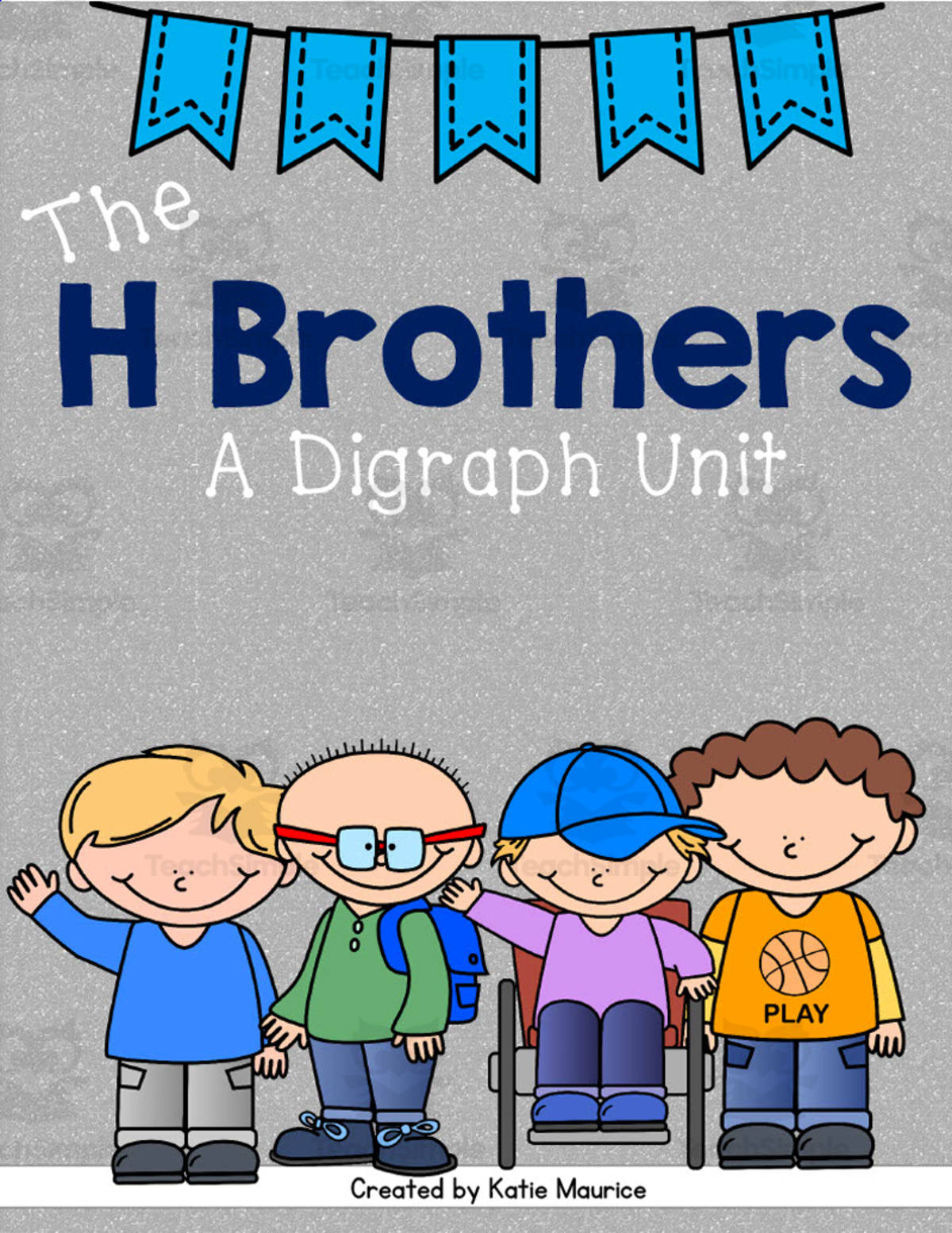 An educational teaching resource from Katie Maurice entitled The H Brothers Digraphs Unit downloadable at Teach Simple.