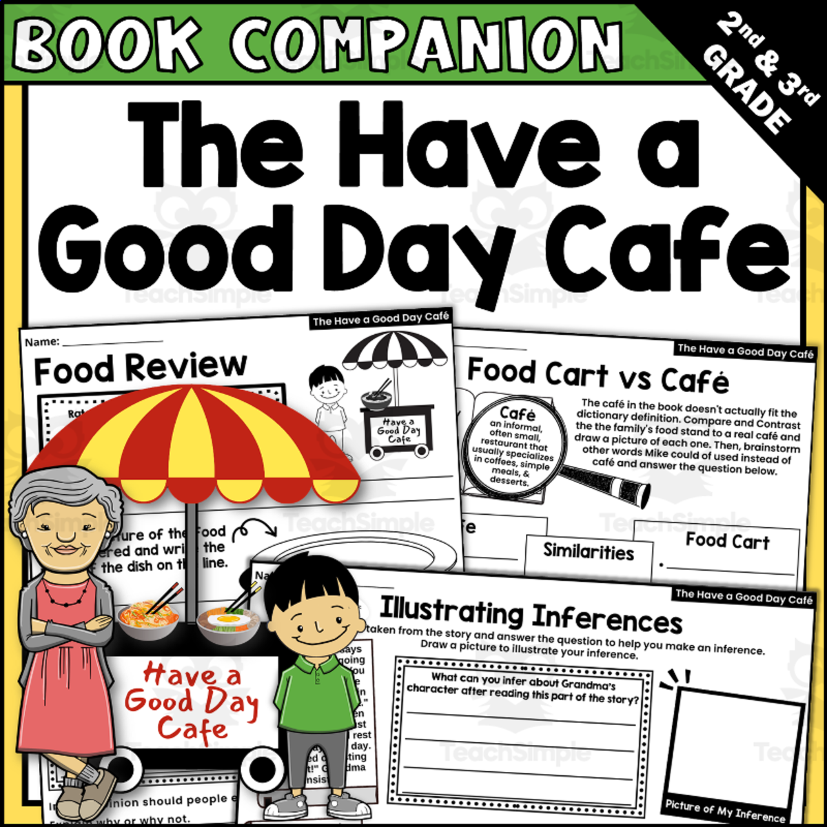 An educational teaching resource from Creatively Gifted entitled The Have a Good Day Cafe Read Aloud Book Companion Activities for IRA downloadable at Teach Simple.