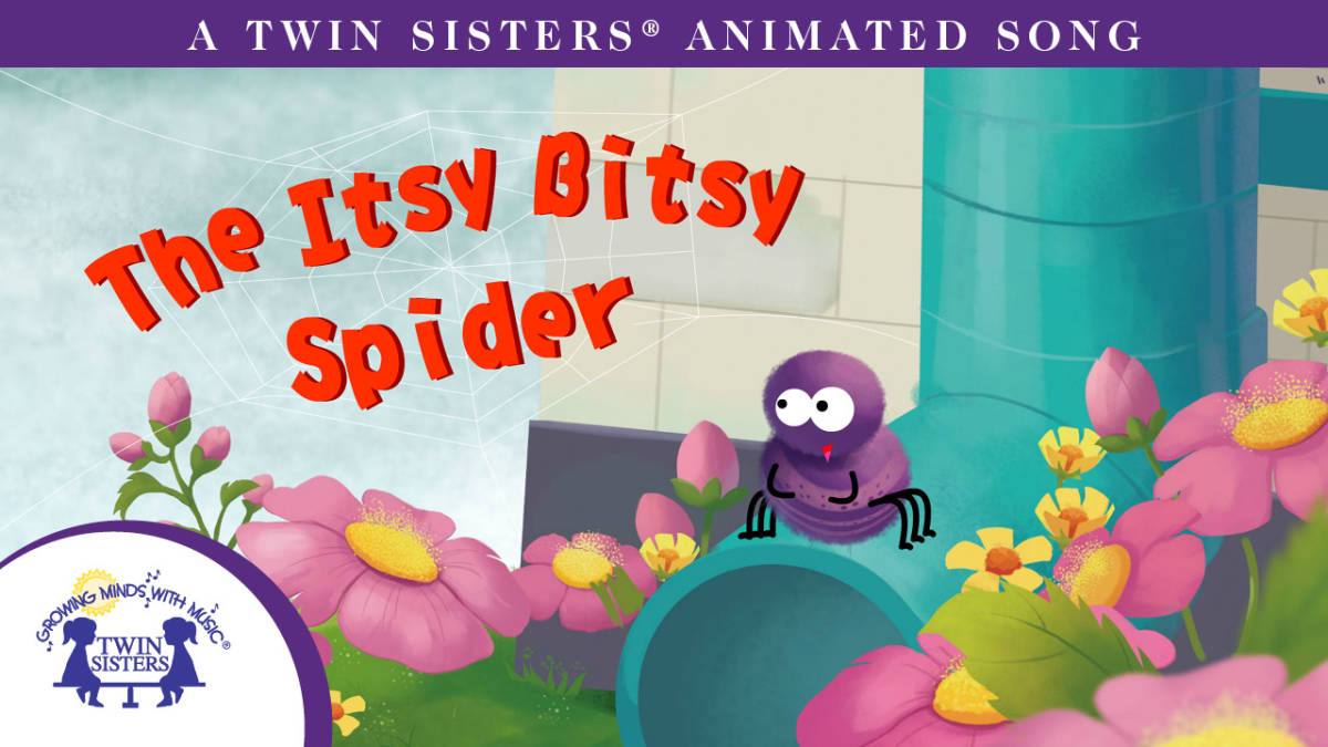 An educational teaching resource from Twin Sisters Digital Media entitled The Itsy Bitsy Spider Animated Song downloadable at Teach Simple.