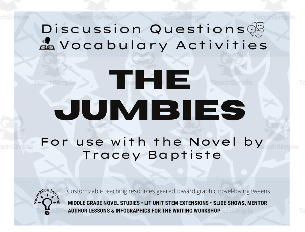 An educational teaching resource from Room2Ruminations entitled "The Jumbies" Discussion + Vocabulary downloadable at Teach Simple.