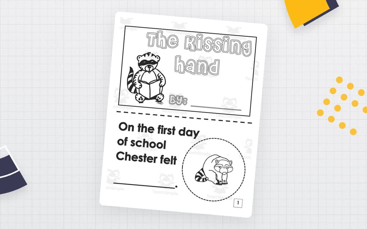 An educational teaching resource from Lauren DeSantis entitled The Kissing Hand – Printable Mini Book Activity downloadable at Teach Simple.