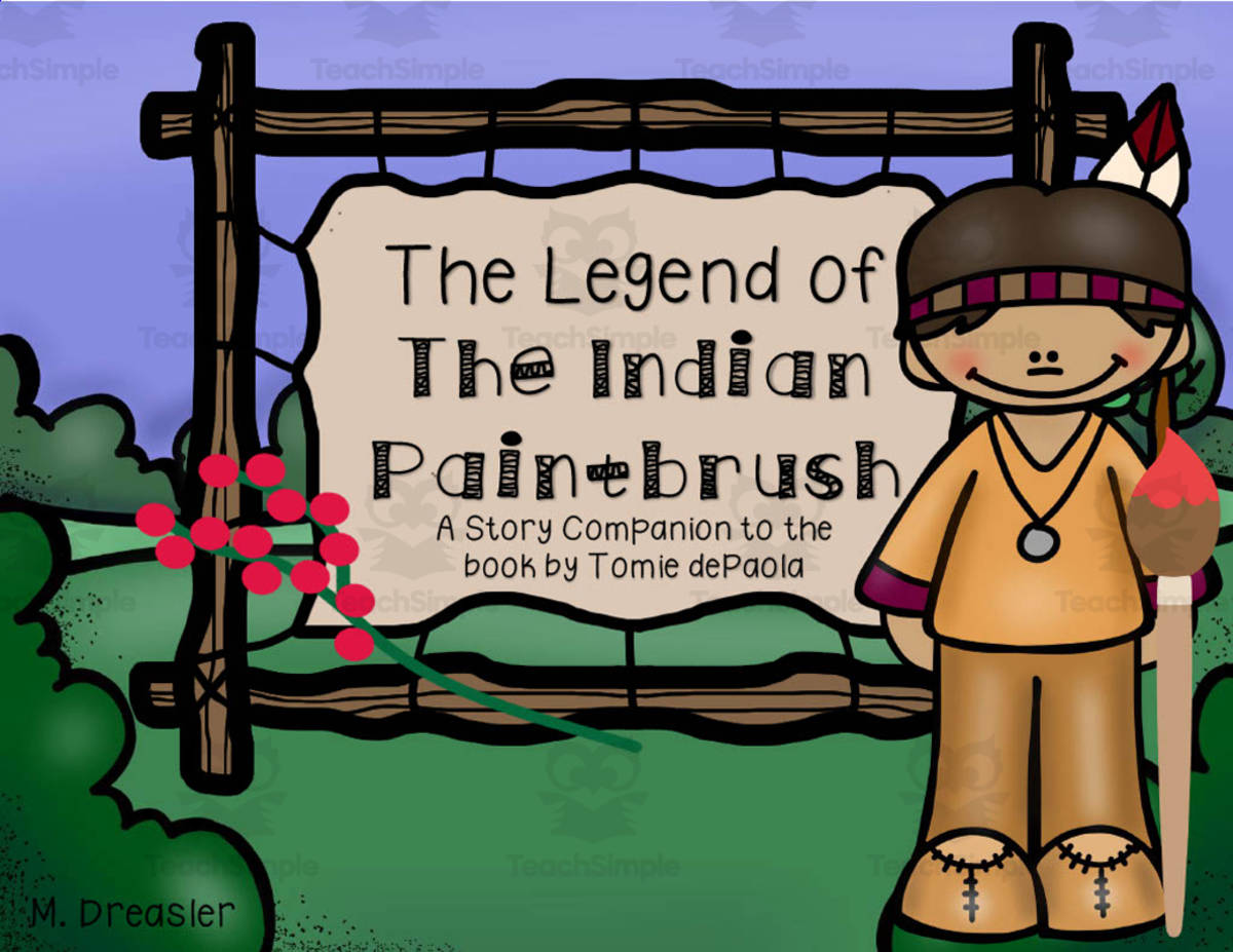 An educational teaching resource from Glitter and Grace entitled The Legend of the Indian Paintbrush | Interactive Reading Packet downloadable at Teach Simple.