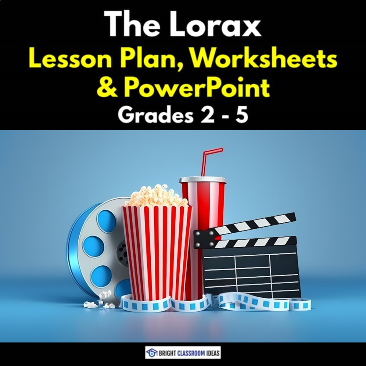 An educational teaching resource from Bright Classroom Ideas Marketplace entitled The Lorax Lesson Plan, Worksheets & PowerPoint | Grades 2 - 5 downloadable at Teach Simple.