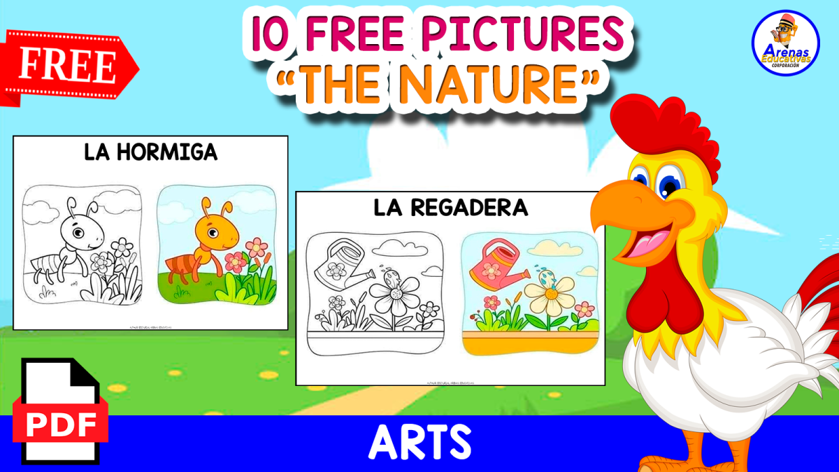 An educational teaching resource from EDITORIAL LAURA EDUCA entitled THE NATURE IN SPANISH | 20 FREE PICTURES downloadable at Teach Simple.
