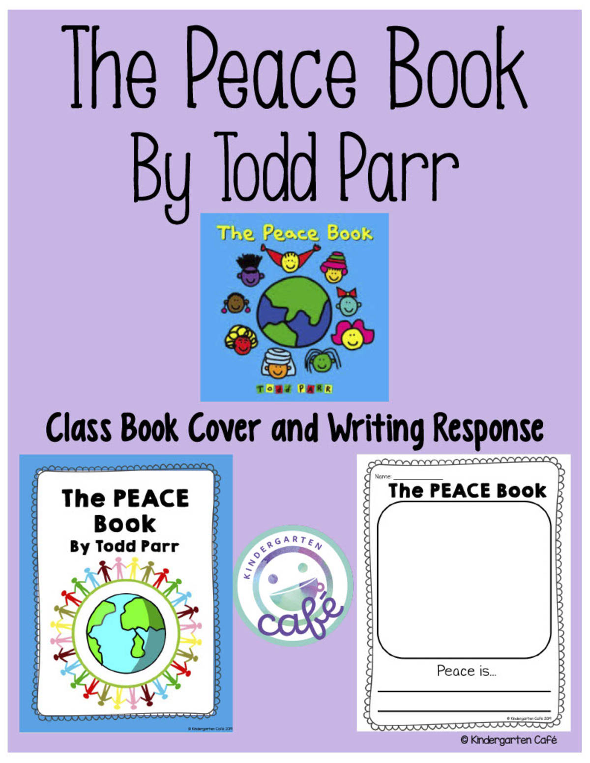 An educational teaching resource from Kindergarten Cafe entitled The Peace Book | Classroom Community Book Writing downloadable at Teach Simple.