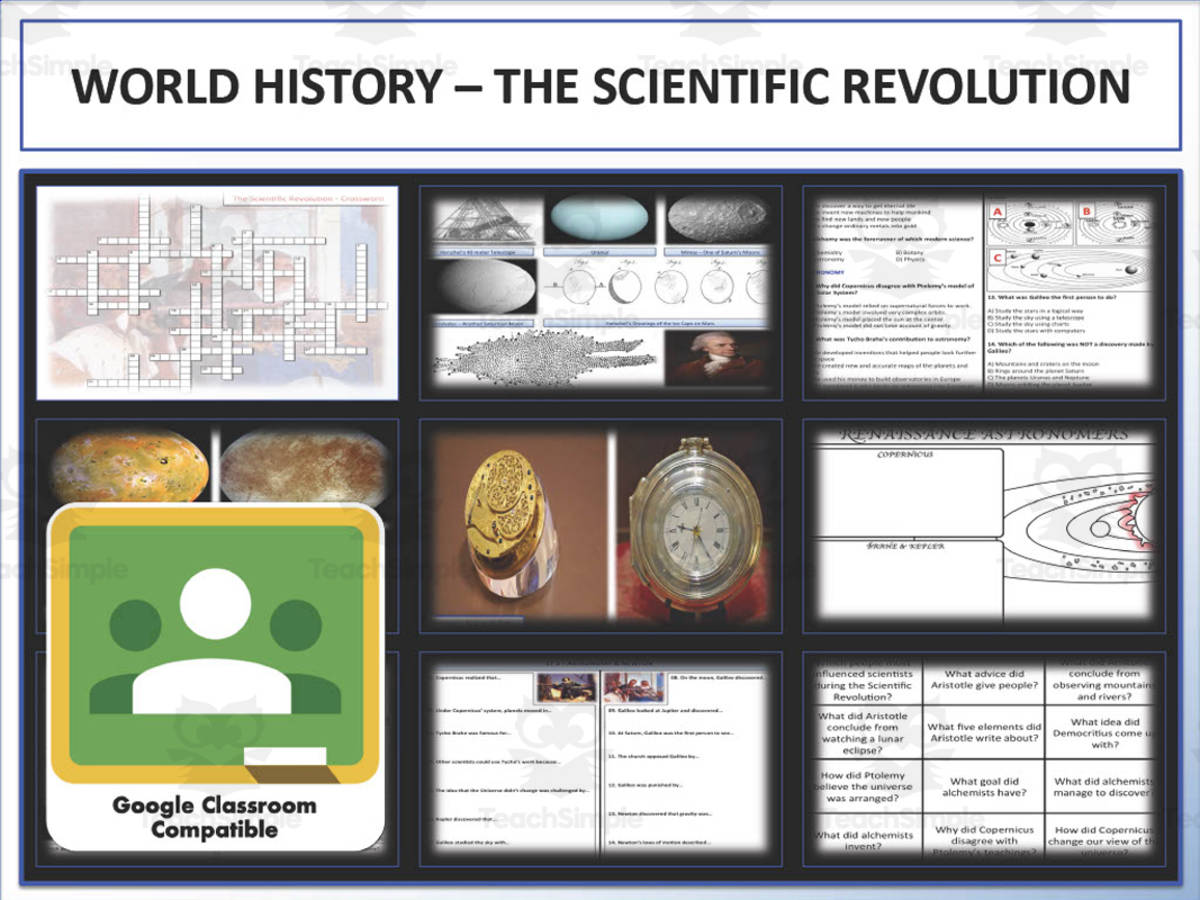 An educational teaching resource from Mr Gray History entitled The Scientific Revolution World History Unit downloadable at Teach Simple.