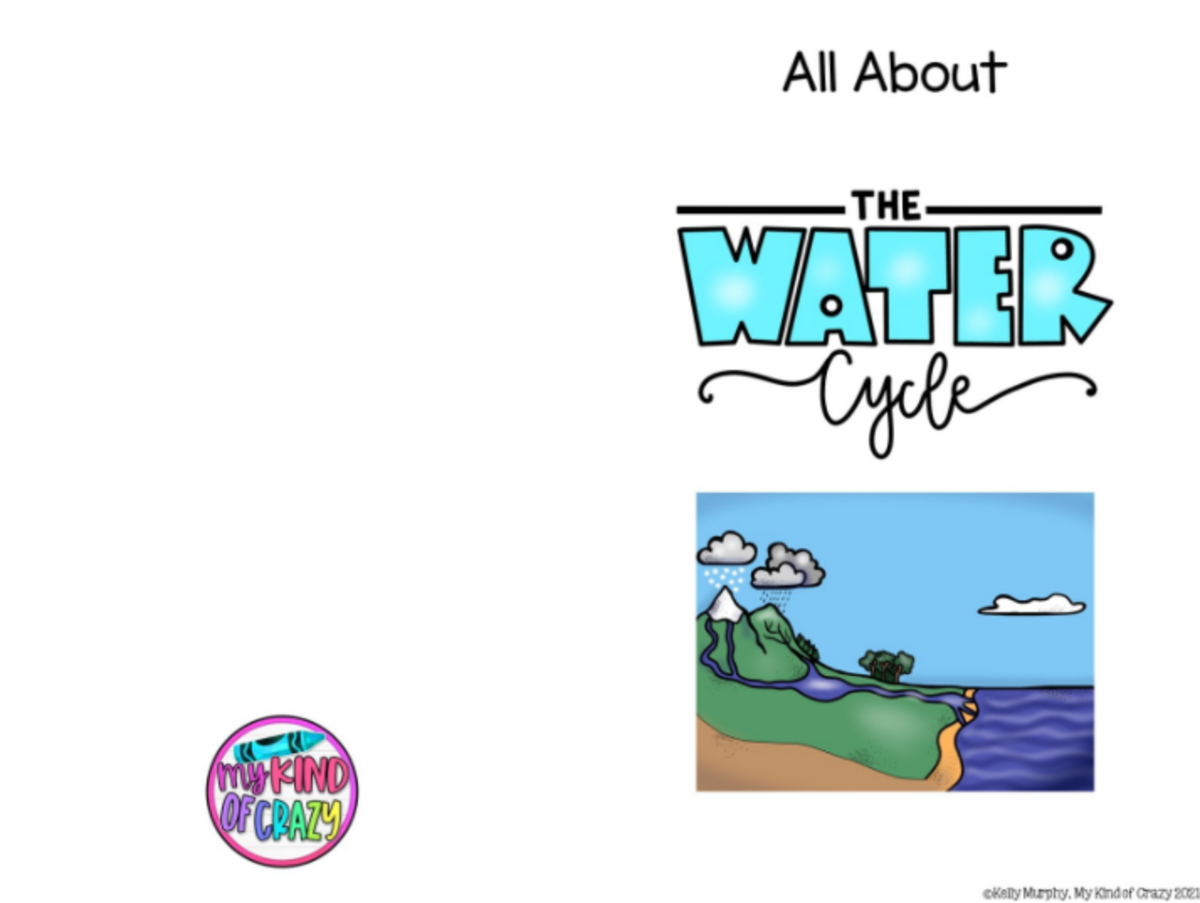 An educational teaching resource from My Kind of Crazy entitled The Water Cycle Printable Activity Book downloadable at Teach Simple.