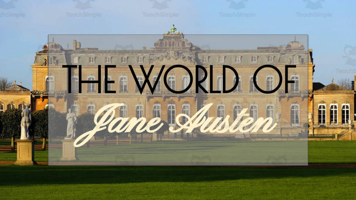 An educational teaching resource from The Comprehensive Teacher entitled The World of Jane Austen Presentation downloadable at Teach Simple.