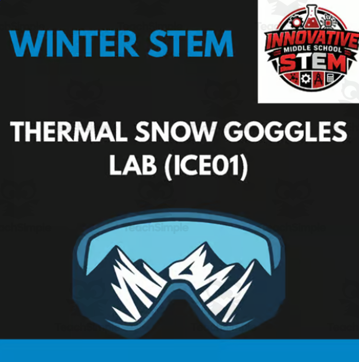 Thermal Snow Goggles UV Polarized Lens STEM Lab (ICE01) preview
