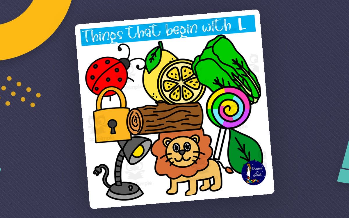 An educational teaching resource from Soumara Siddiqui entitled Things That Begin With L downloadable at Teach Simple.