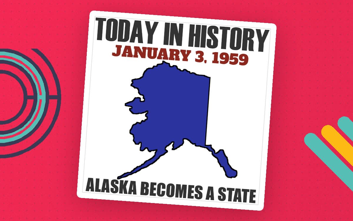 An educational teaching resource from The Connett Connection entitled Today in History - Alaska Becomes a State - January 3, 1959 downloadable at Teach Simple.