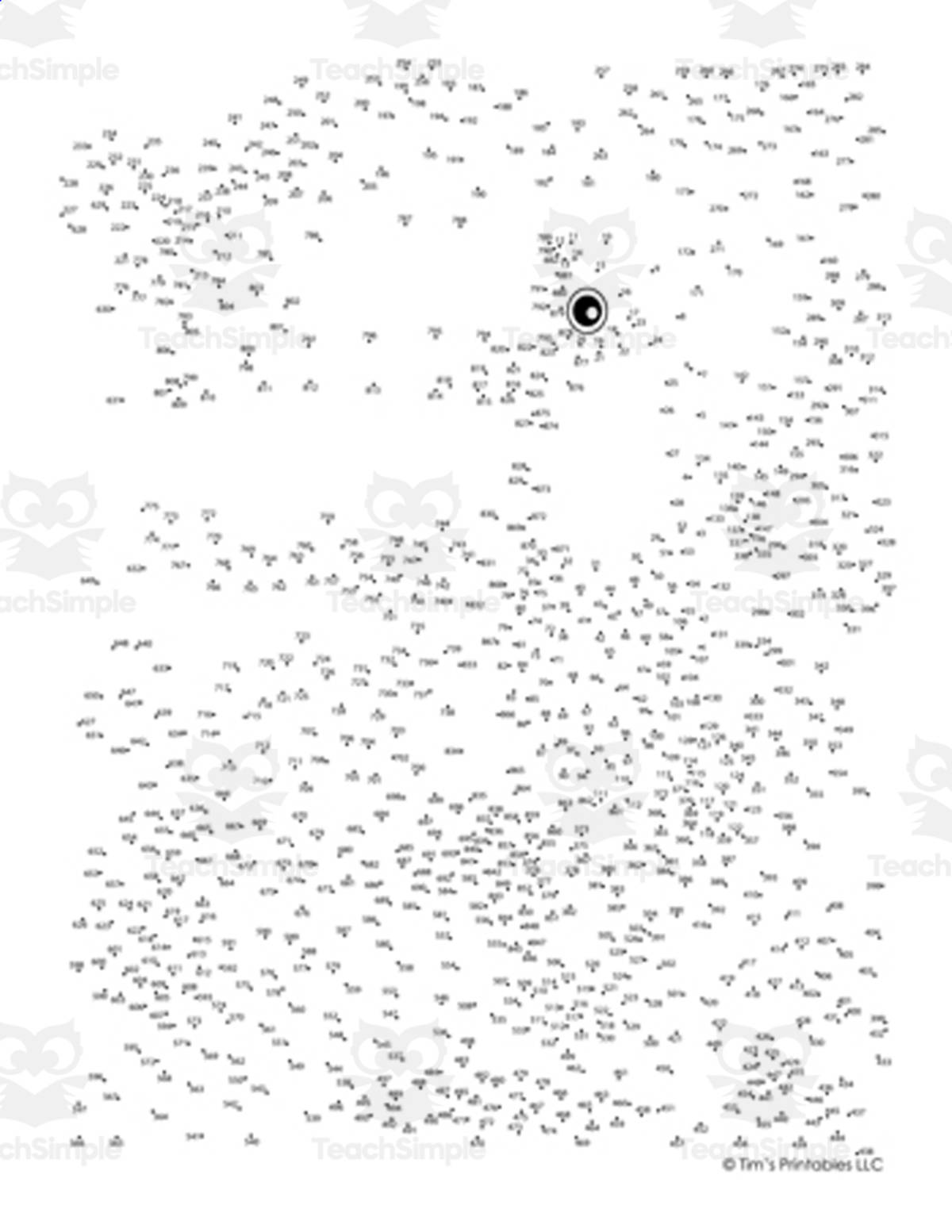 An educational teaching resource from Tim's Printables entitled Toucan Extreme Connect the Dots / Dot-to-Dot PDF downloadable at Teach Simple.