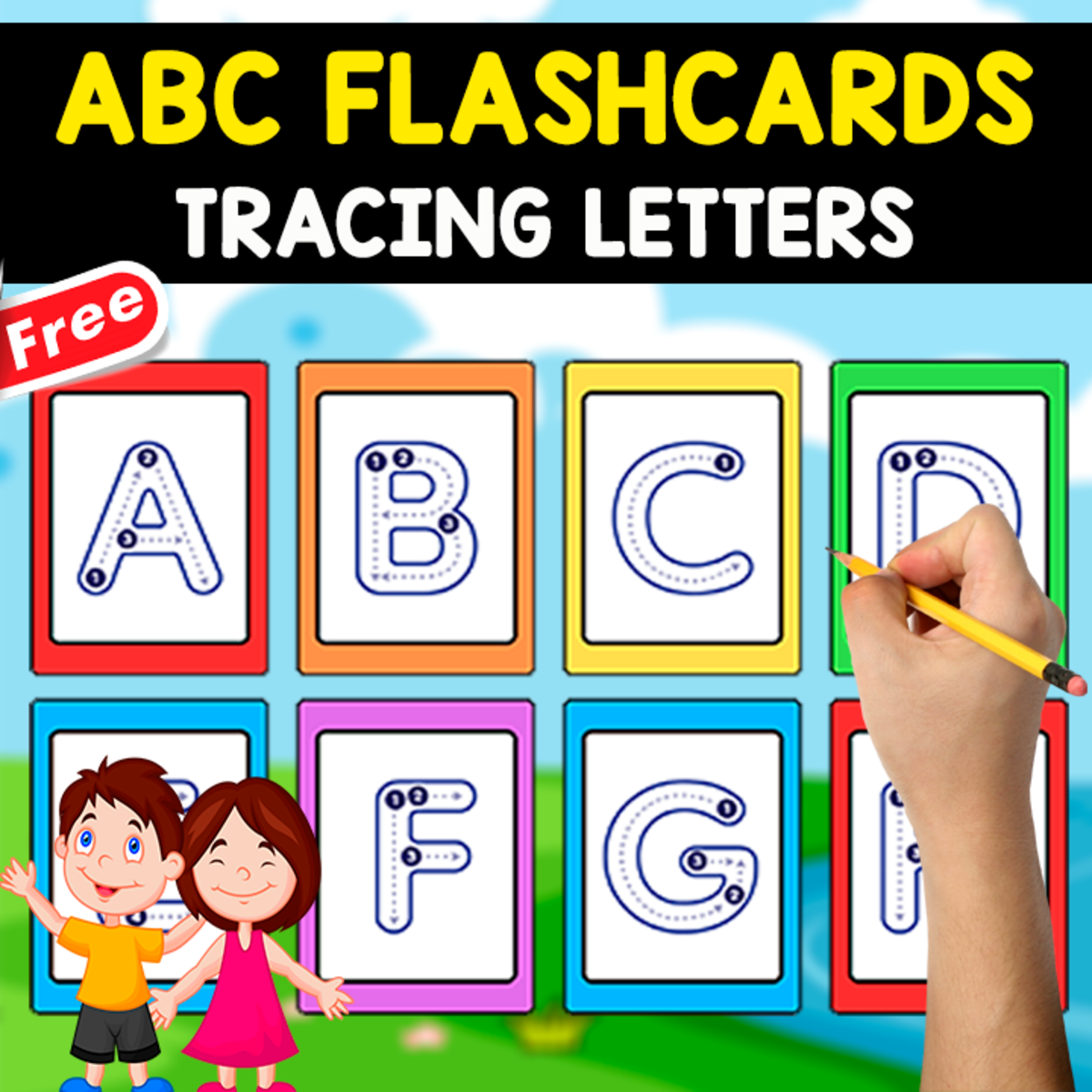An educational teaching resource from EDITORIAL LAURA EDUCA entitled TRACING COLORFUL FLASHCARDS | THE ABC downloadable at Teach Simple.