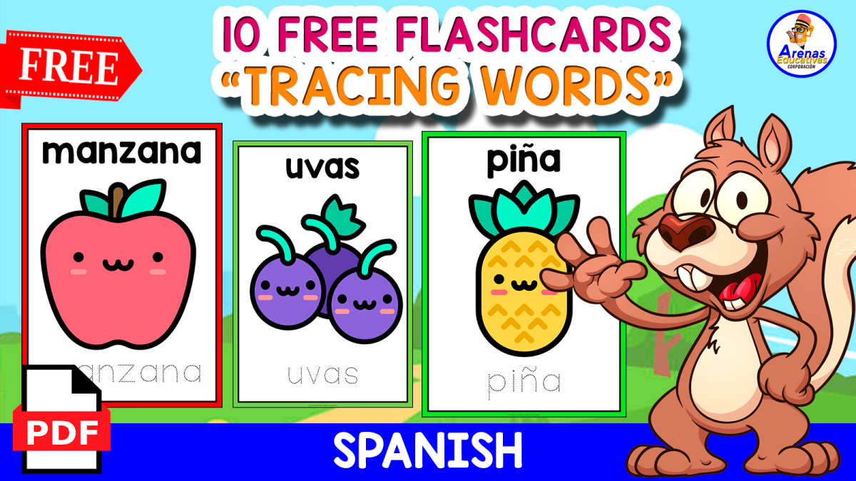 An educational teaching resource from EDITORIAL LAURA EDUCA entitled TRACING FRUITS | IN SPANISH | FREE RESOURCE downloadable at Teach Simple.