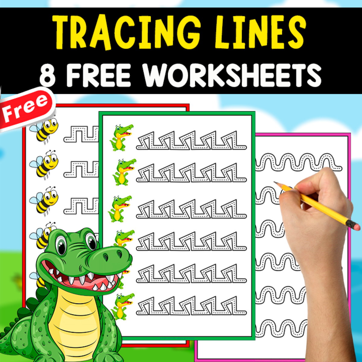 An educational teaching resource from EDITORIAL LAURA EDUCA entitled TRACING LINES | 8 FREE WORKSHEETS | ANIMAL THEMED downloadable at Teach Simple.