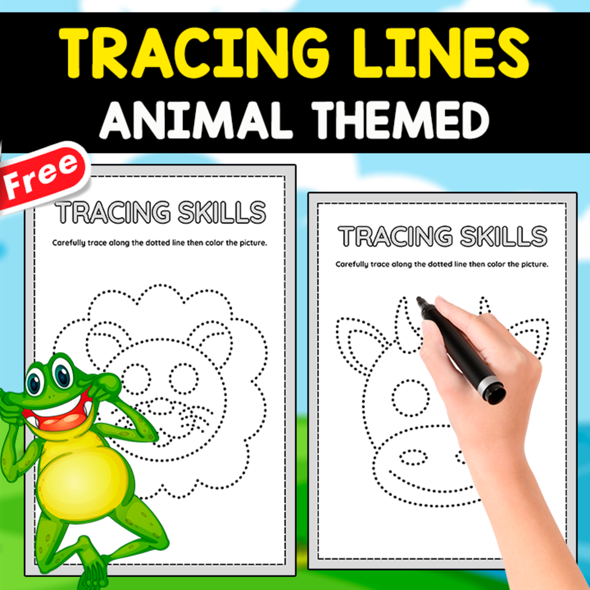 An educational teaching resource from EDITORIAL LAURA EDUCA entitled TRACING LINES OF ANIMALS | 2 THEMED downloadable at Teach Simple.