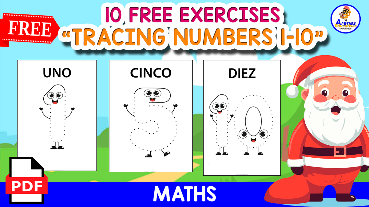 An educational teaching resource from EDITORIAL LAURA EDUCA entitled TRACING NUMBERS IN SPANISH | NUMBERS 1 TO 10 downloadable at Teach Simple.