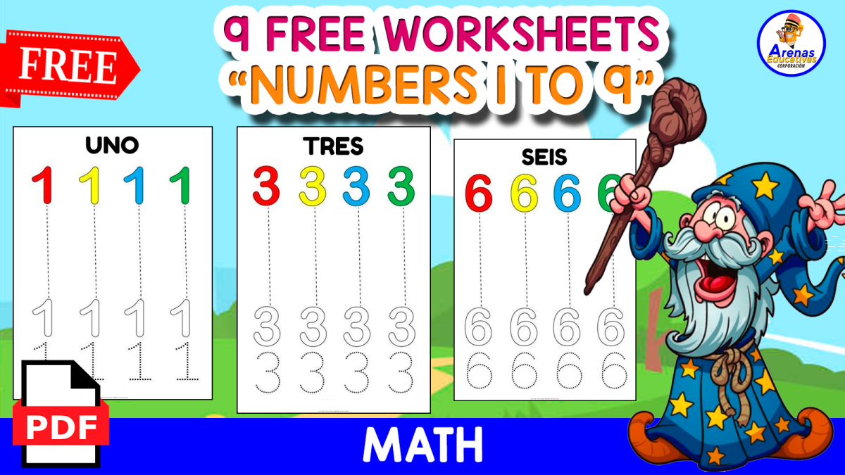 An educational teaching resource from EDITORIAL LAURA EDUCA entitled TRACING NUMBERS | NUMBERS 1 TO 9 downloadable at Teach Simple.