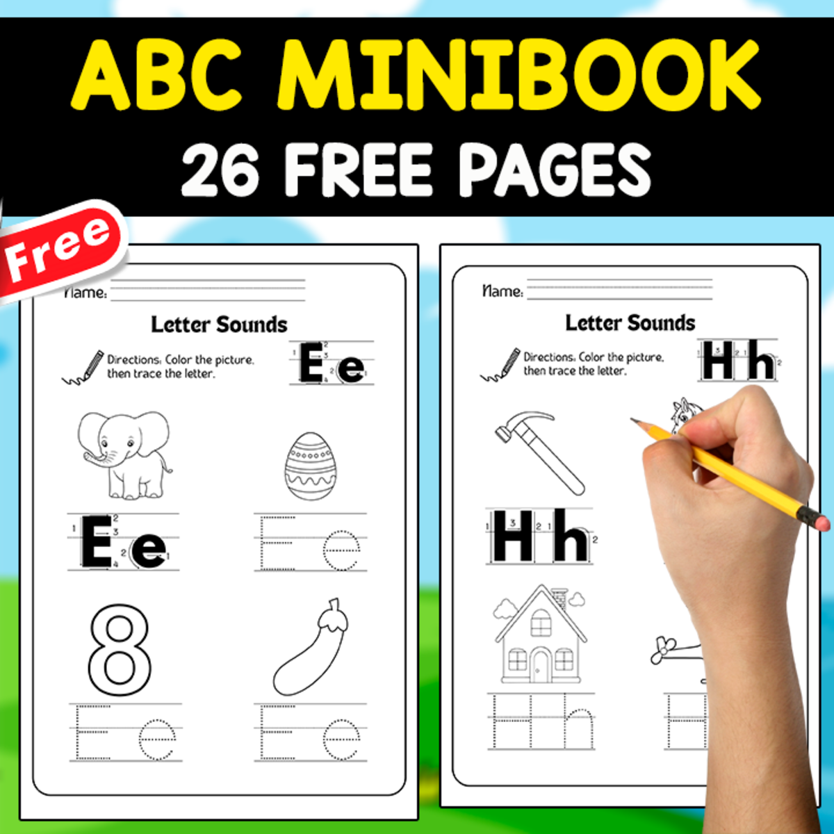 An educational teaching resource from EDITORIAL LAURA EDUCA entitled TRACING WORDS OF THE ALPHABET | FREE MINIBOOK downloadable at Teach Simple.