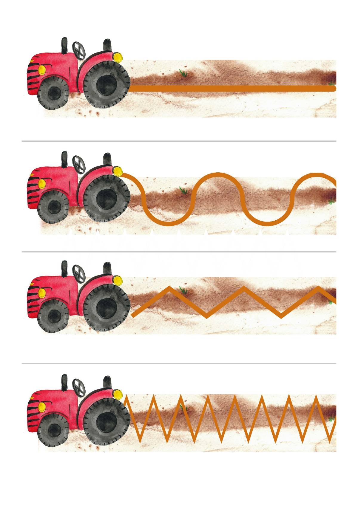 An educational teaching resource from Fiddleticks Education entitled Tractor  Themed Writing Patterns downloadable at Teach Simple.