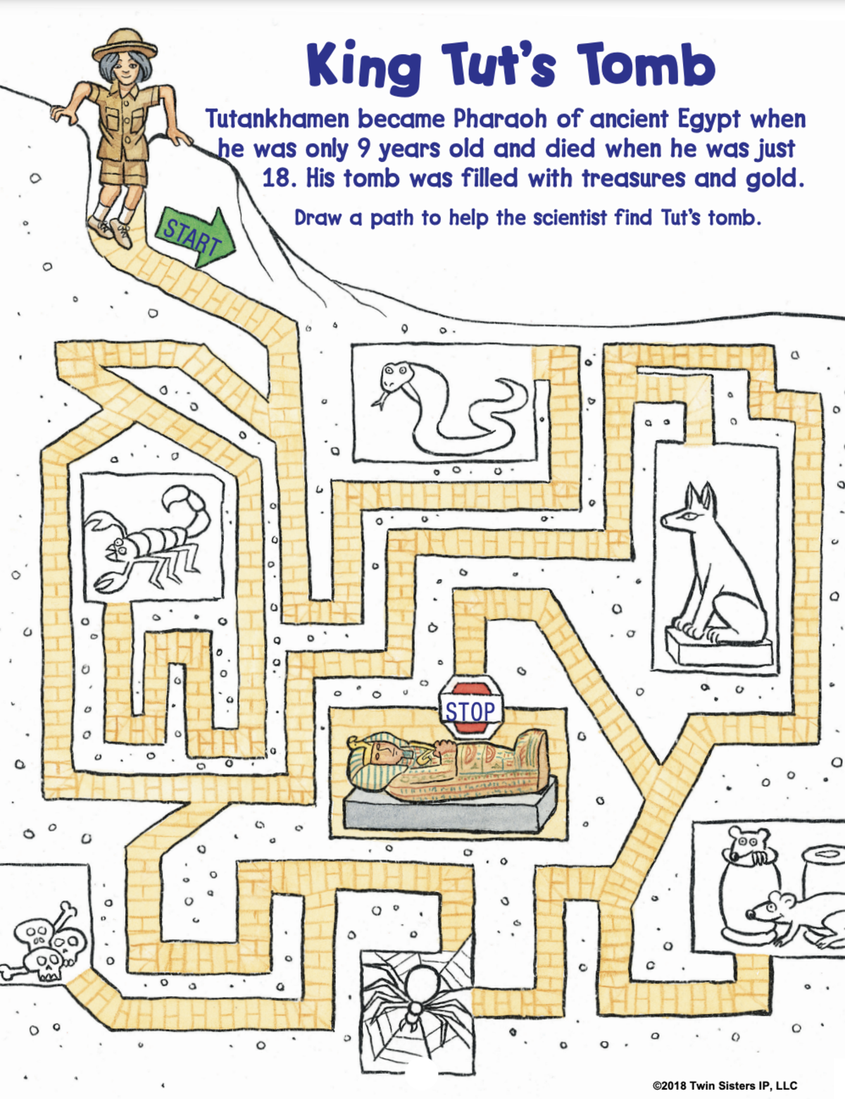 An educational teaching resource from Twin Sisters Digital Media entitled Treasure Hunt Mazes: Volume 4 Activity Book downloadable at Teach Simple.