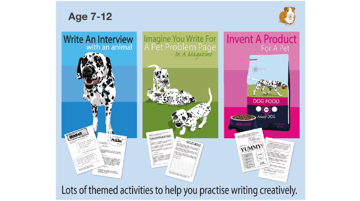 An educational teaching resource from Guinea Pig Education entitled Lots Of Writing Tasks With An Animal Theme (7-11 years) downloadable at Teach Simple.