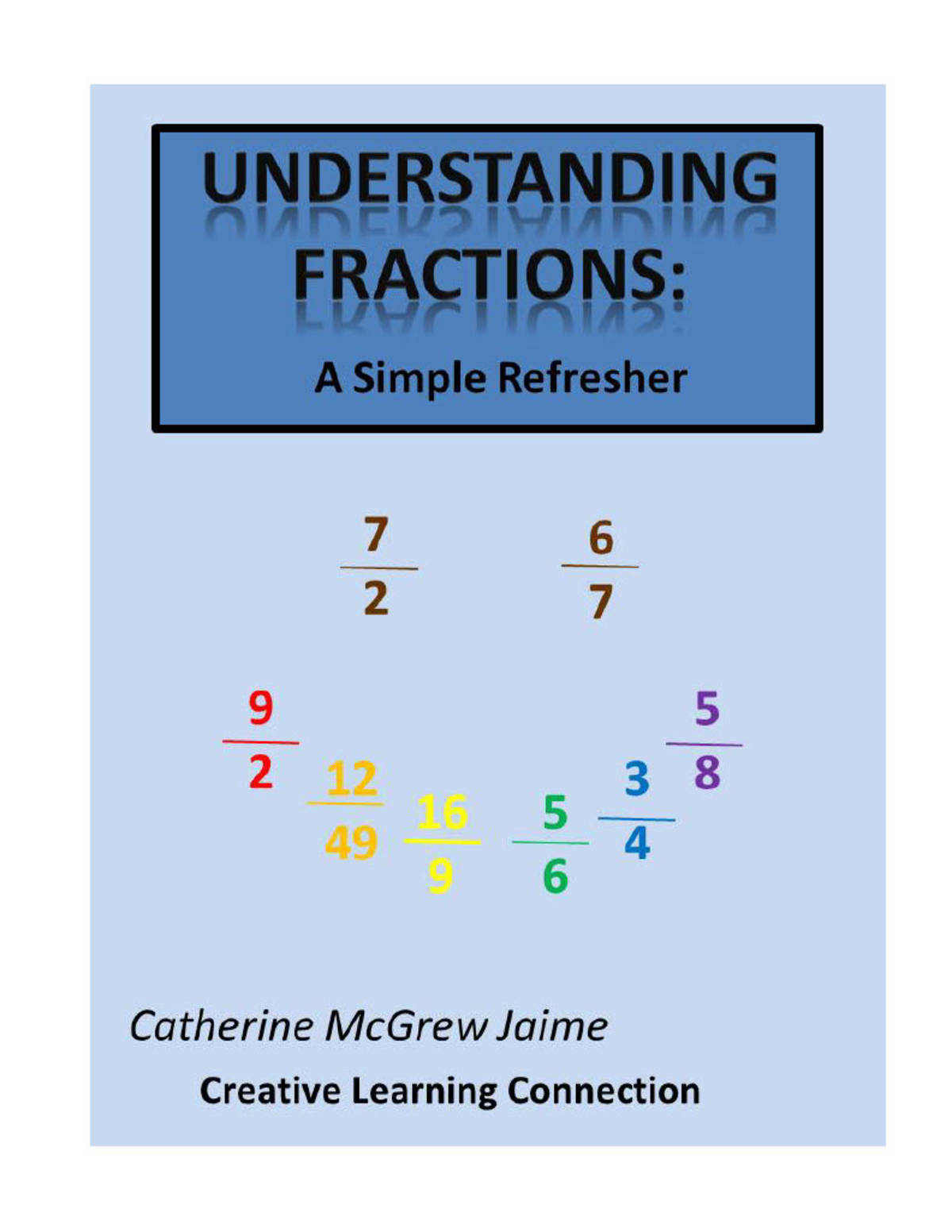 An educational teaching resource from Creative Learning Connection entitled Understanding Fractions: A Simple Refresher - eBook downloadable at Teach Simple.