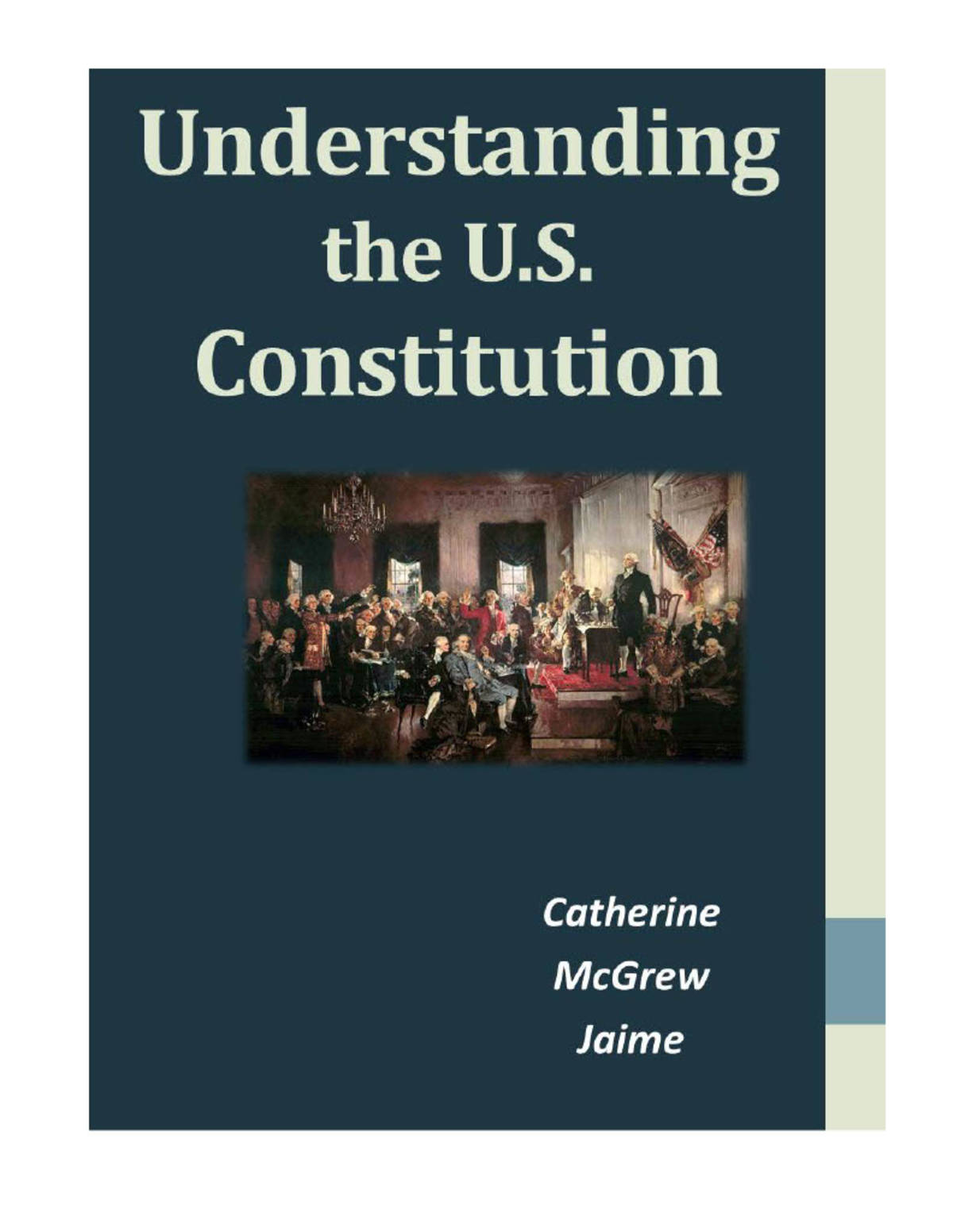 An educational teaching resource from Creative Learning Connection entitled Understanding the U.S. Constitution - eBook downloadable at Teach Simple.