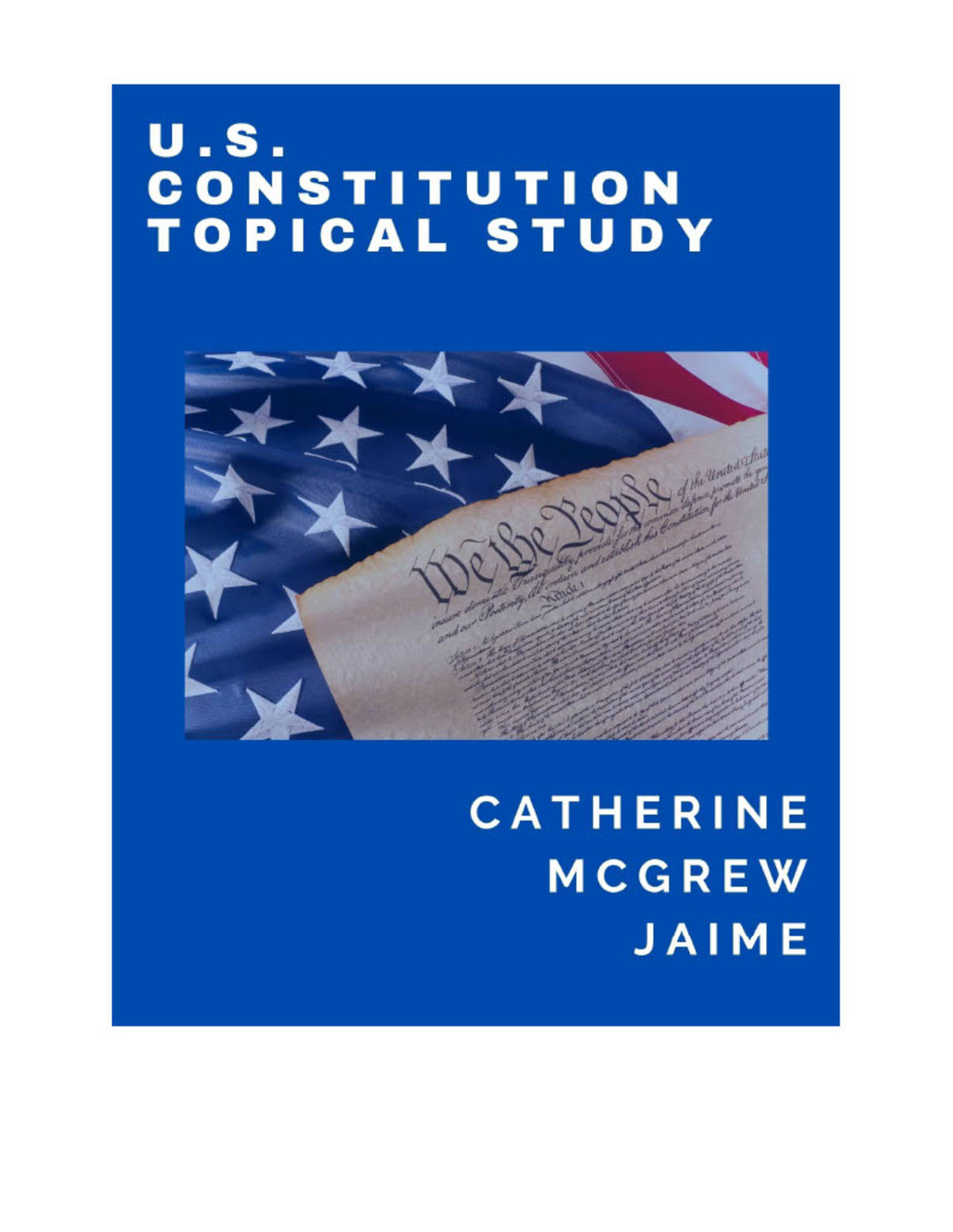 An educational teaching resource from Creative Learning Connection entitled U.S. Constitution Topical Study - eBook downloadable at Teach Simple.